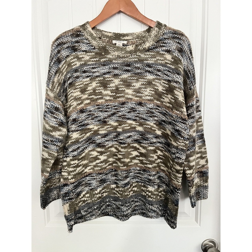 Super Soft Striped Westbound Petites Sweater,‎ Women's Large Petite Natural 306